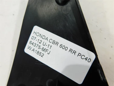 Plastik wypeŁnienie owiewka honda cbr 600 rr pc40 07-12 u-11 64375-mfj
