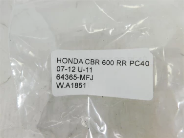 Plastik wypeŁnienie owiewka honda cbr 600 rr pc40 07-12 u-11 64365-mfj