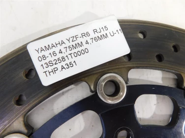 Tarcza hamulcowa przÓd yamaha yzf-r6 rj15 08-16 4.75mm 4,76mm u-11 13s2581t0000