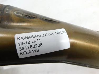 Kolanko kolektor wydech kawasaki zx-6r ninja 13-18 u-11 391780206