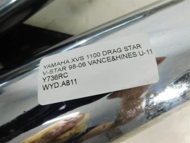 Wydech koŃcowy tŁumik yamaha xvs 1100 drag star v-star 98-06 vance&hines u-11 y736rc