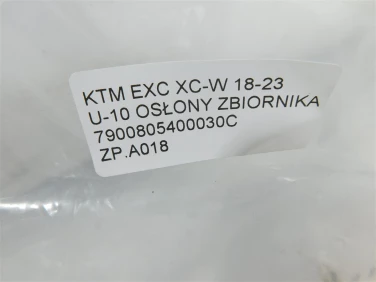Plastiki owiewki zestaw ktm exc xc-w 18-23 u-10 osŁony zbiornika 7900805400030c