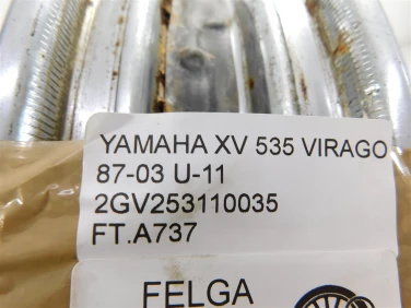 Felga koŁo tyŁ yamaha xv 535 virago 87-03 felga prosta ok u-11 2gv253110035