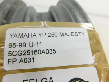 Felga koŁo przÓd yamaha yp 250 majesty 95-99 felga prosta ok u-11 5cg25160a035