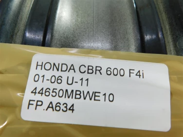 Felga koŁo przÓd honda cbr 600 f4i 01-06 felga prosta ok u-11 44650mbwe10