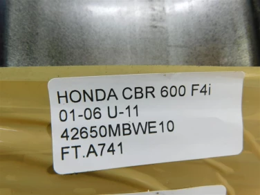 Felga koŁo tyŁ honda cbr 600 f4i 01-06 felga prosta ok u-11 42650mbwe10