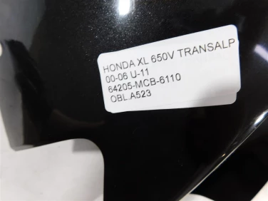 Owiewka bok boczna lewa honda xl 650v transalp 00-06 u-11 64205-mcb-6110
