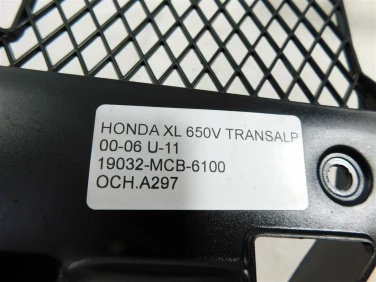 OsŁona chŁodnica przÓd honda xl 650v transalp 00-06 u-11 19032-mcb-6100
