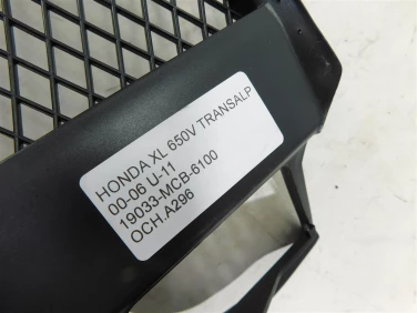 OsŁona chŁodnica przÓd honda xl 650v transalp 00-06 u-11 19033-mcb-6100
