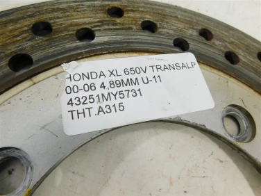 Tarcza hamulcowa tyŁ honda xl 650v transalp 00-06 4,89mm u-11 43251my5731