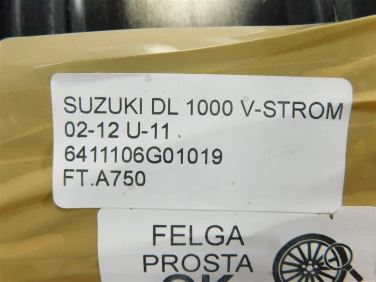 Felga koŁo tyŁ suzuki dl 1000 v-strom 02-12 felga prosta ok u-11 6411106g01019