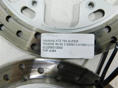 Tarcza hamulcowa przÓd yamaha xtz 750 super tenere 89-95 3,50mm 3,41mm u-11 3ld258310000