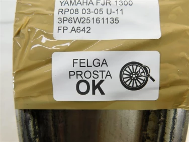 Felga koŁo przÓd yamaha fjr 1300 rp08 03-05 felga prosta ok u-11 3p6w25161135