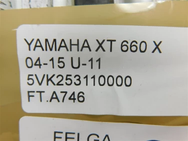Felga koŁo tyŁ yamaha xt 660 x 04-15 felga prosta ok u-11 5vk253110000