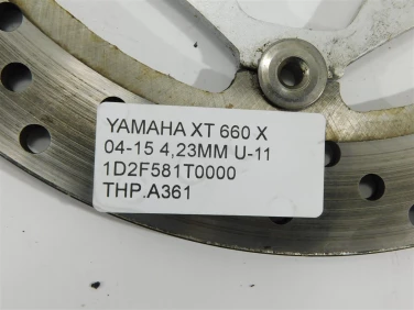 Tarcza hamulcowa przÓd yamaha xt 660 x 04-15 4,23mm u-11 1d2f581t0000