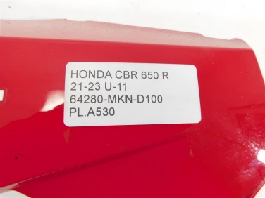 PŁug plastik owiewka honda cbr 650 r 21-23 u-11 64280-mkn-d100