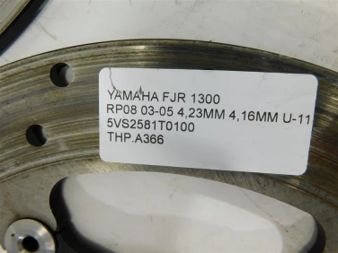 Tarcza hamulcowa przÓd yamaha fjr 1300 rp08 03-05 4,23mm 4,16mm u-11 5vs2581t0100