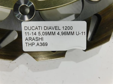 Tarcza hamulcowa przÓd ducati diavel 1200 11-14 5.09mm 4.96mm u-11 arashi