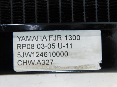 ChŁodnica wody przÓd yamaha fjr 1300 rp08 03-05 u-11 5jw124610000