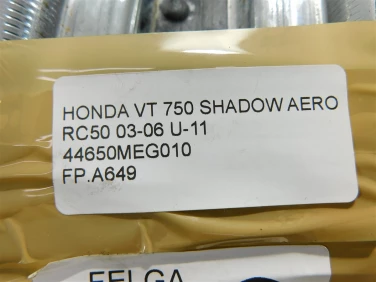 Felga koŁo przÓd honda vt 750 shadow aero rc50 03-06 felga prosta ok u-11 44650meg010