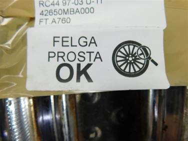 Felga koŁo tyŁ honda vt 750 c/c2 shadow rc44 97-03 felga prosta ok u-11 42650mba000