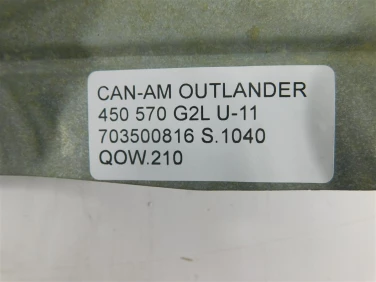 OsŁona tŁumika wydechu can-am oultander 450 570 g2l u-11 703500816