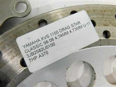 Tarcza hamulcowa przÓd yamaha xvs 1100 drag star classic 98-06 4,74mm 4,73mm u-11 3jb2582u0100