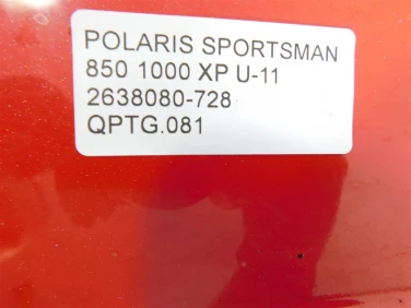 Plastik tyŁ owiewka polaris sportsman 850 1000 xp u-11 2638080-728