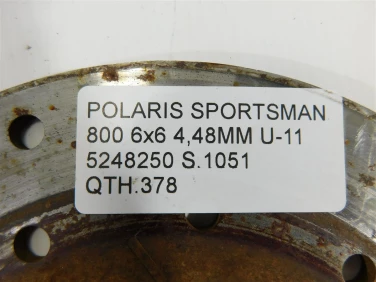 Tarcza hamulec polaris sportsman 800 6x6 4,48mm u-11 5248250