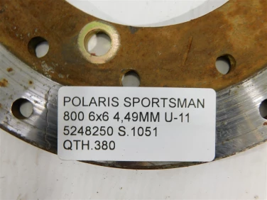 Tarcza hamulec polaris sportsman 800 6x6 4,49mm u-11 5248250