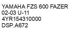 Dekiel kapa silnik prawa yamaha fzs 600 fazer 02-03 u-11 4yr154310000