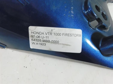 Plastik wypeŁnienie owiewka honda vtr 1000 firestorm 97-06 u-11 64325-mbb-0000
