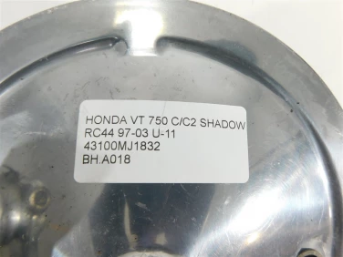 BĘben hamulcowy szczĘki honda vt 750 c/c2 shadow rc44 97-03 u-11 43100mj1832