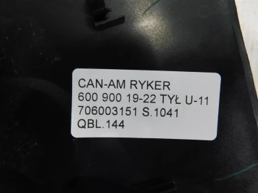BŁotnik nadkole plastik can-am ryker 600 900 19-22 tyŁ u-11 706003151