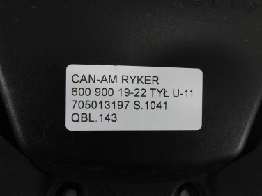 BŁotnik nadkole plastik can-am ryker 600 900 19-22 tyŁ u-11 705013197