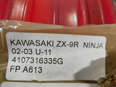 Felga koŁo przÓd kawasaki zx-9r ninja 02-03 felga prosta ok u-11 4107316335g