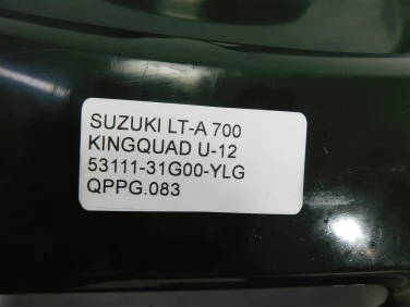Plastik przÓd owiewka suzuki lt-a 700 kingquad u-12 53111-31g00-ylg