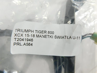 PrzeŁĄcznik lewy przÓd triumph tiger 800 xcx 15-18 manetki ŚwiatŁa u-11 t2041946