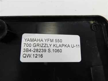 WypeŁnienie plastik yamaha yfm 550 700 grizzly klapka u-11 3b4-28239
