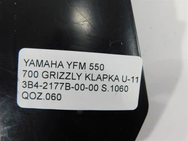 OsŁona zbiornika yamaha yfm 550 700 grizzly klapka u-11 3b4-2177b-00-00
