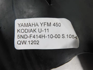 WypeŁnienie plastik yamaha yfm 450 kodiak u-11 5nd-f414h-10-00