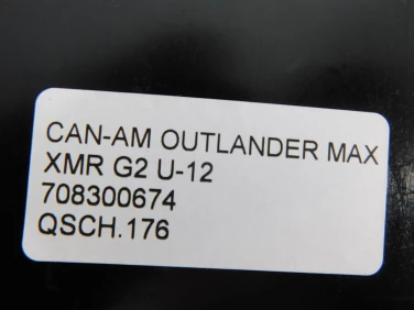 Schowek plastik can-am outlander max xmr g2 u-12 708300674