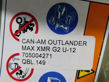 BŁotnik nadkole plastik can-am outlander max xmr g2 u-12 705004271