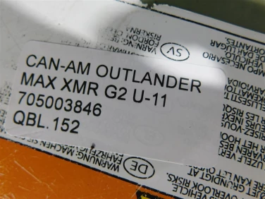 BŁotnik nadkole plastik can-am outlander max xmr g2 u-11 705003846