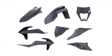 ZESTAW PLASTIKÓW POLISPORT SZARY KTM EXC EXC-F XC-W XC XCF-W 125/500 16-23 90917 U-10