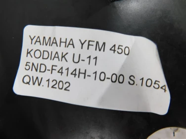 WypeŁnienie plastik yamaha yfm 450 kodiak u-11 5nd-f414h-10-00