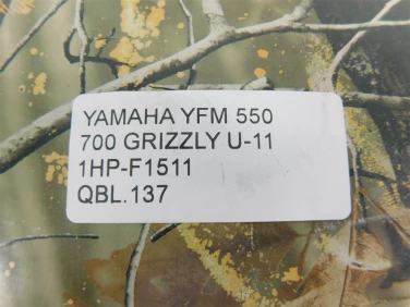 BŁotnik nadkole plastik yamaha yfm 550 700 grizzly u-11 thp-f1511
