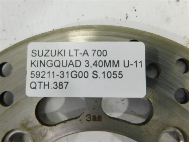Tarcza hamulec suzuki lt-a 700 kingquad 3,40mm u-11 59211-31g00