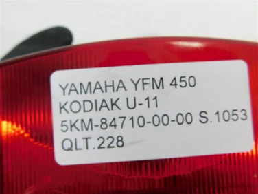 Lampa tyŁ tylna yamaha yfm 450 kodiak u-11 5km-84710-00-00