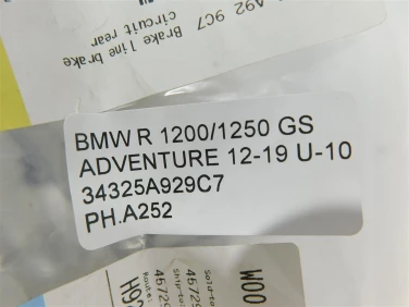 PrzewÓd hamulec wĄŻ bmw r 1200/1250 gs adventure 12-19 u-10 34325a929c7